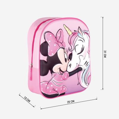 Disney Minnie 3D Rucksack, Tasche 31 cm