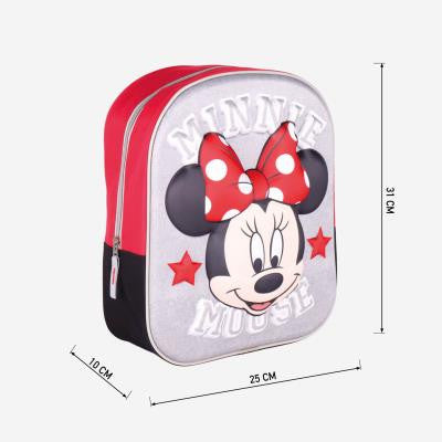 Disney Minnie 3D Rucksack, Tasche 31 cm