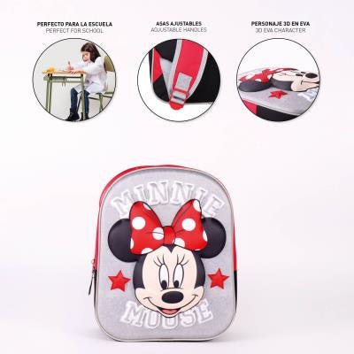 Disney Minnie 3D Rucksack, Tasche 31 cm