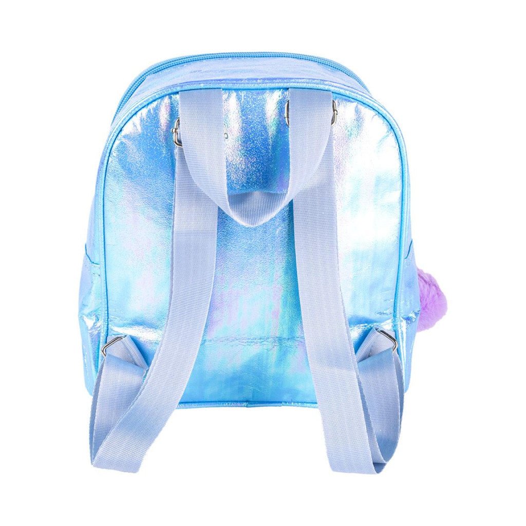 Disney Eiskönigin Sparkly holographischer Kindergartenrucksack für Kinder – 21 x 18 cm