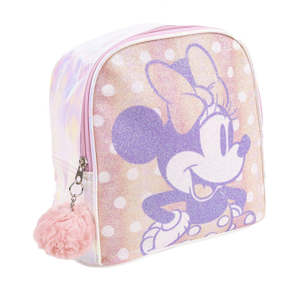 Disney Minnie holographischer Kindergartenrucksack für Kinder – 21 x 18 cm