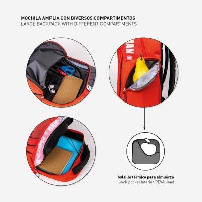 Spiderman , Tasche 42 cm Thermo-Schultasche für Kinder – 42 × 32 × 15 cm