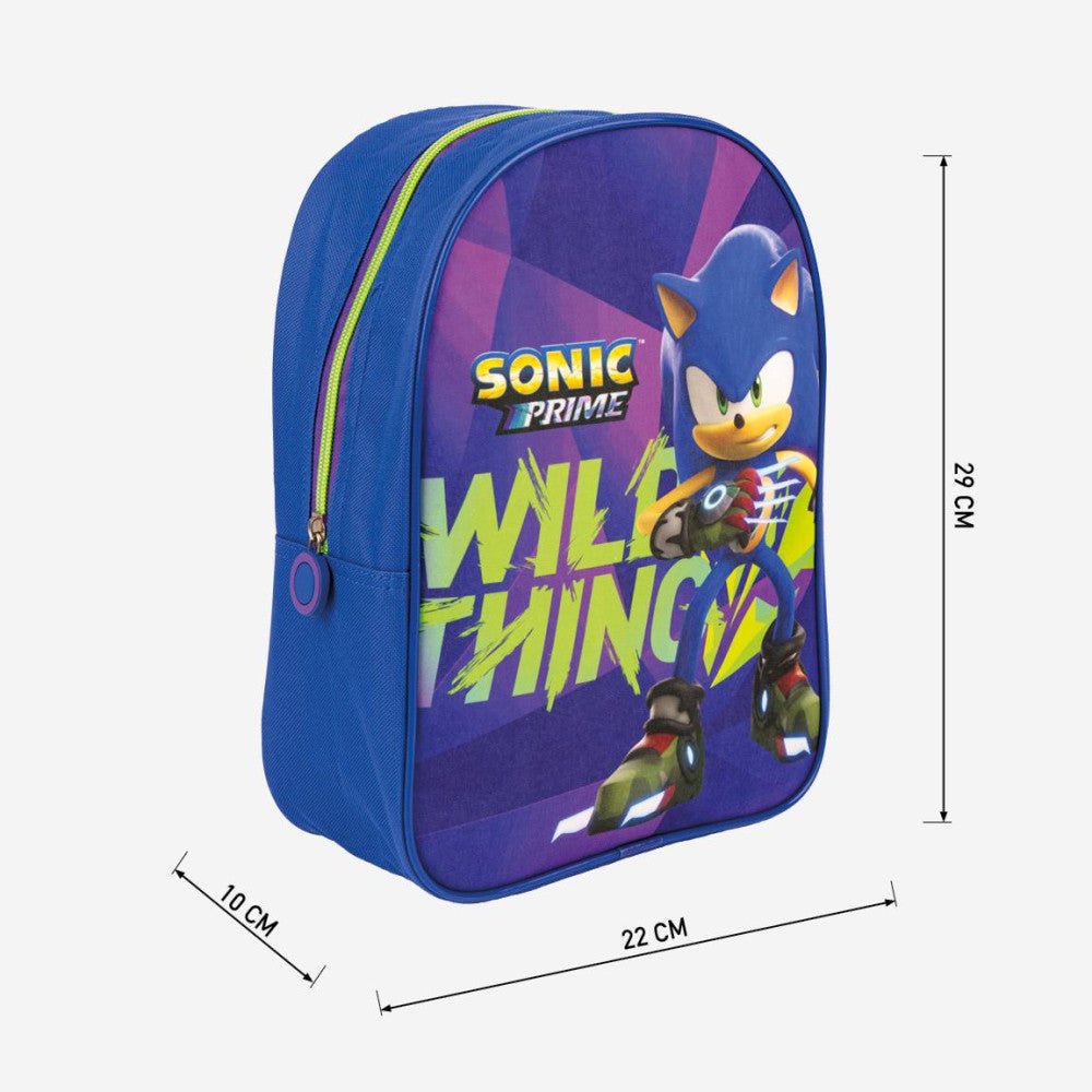 Sonic the Hedgehog Wild Thing Kindergartenrucksack für Kinder – 29 x 22 x 10 cm