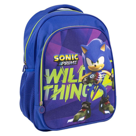 Sonic the Hedgehog Wild Thing Schulrucksack, 41 cm Schulranzen für Kinder – 41 × 32 × 20 cm