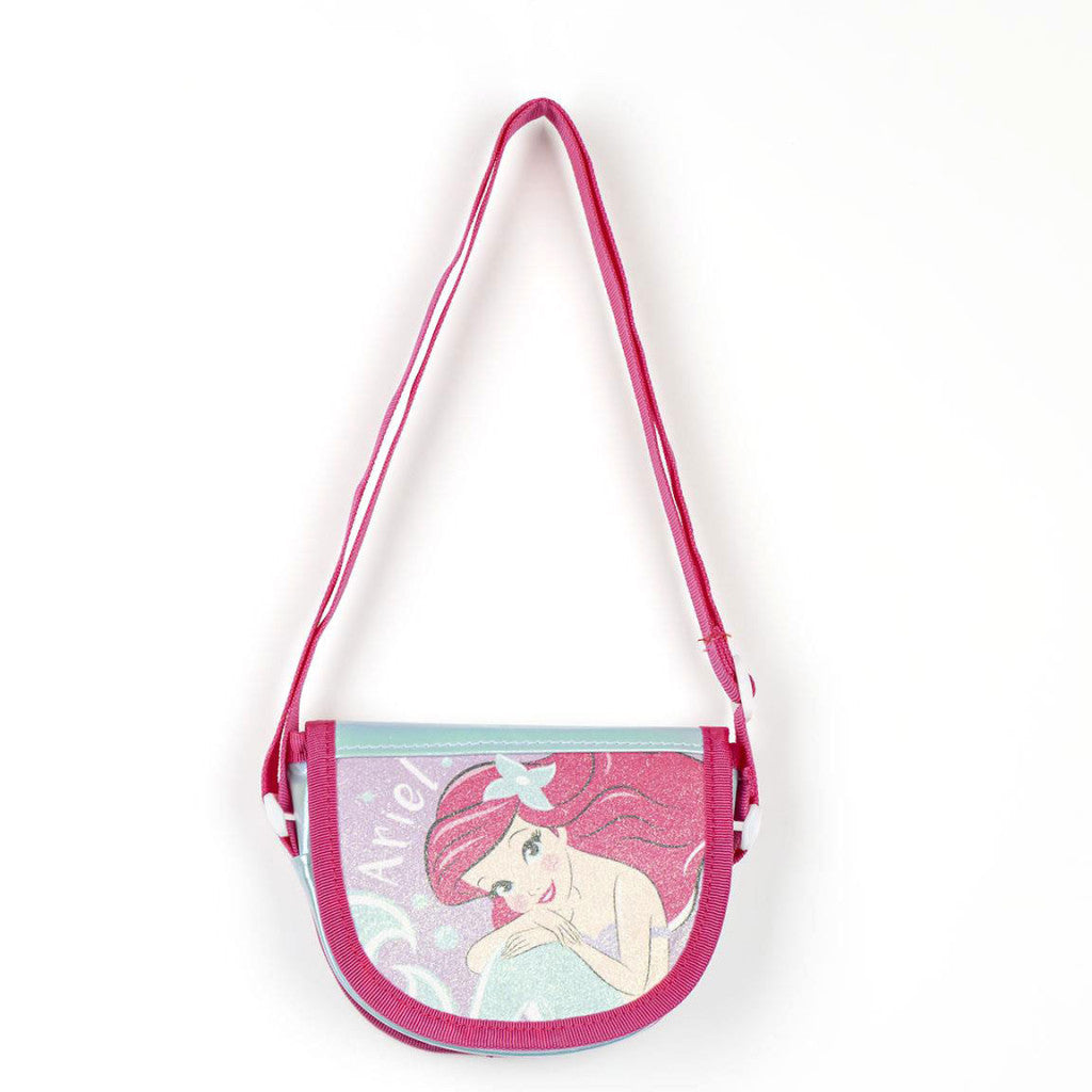 Sac à bandoulière brillant Disney Princesse Ariel pour enfants – 15 x 12 x 4 cm
