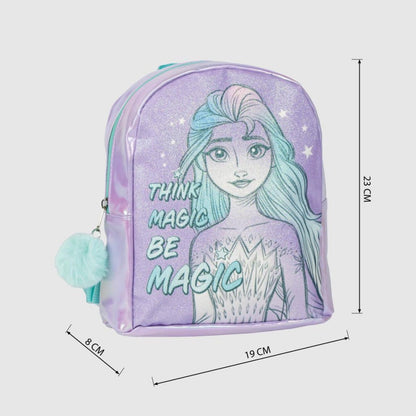 Disney Eiskönigin Magic holographischer Kindergartenrucksack für Kinder – 23 x 20 cm