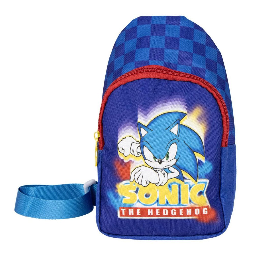 Sonic the Hedgehog Bandolier Seitentasche Umhängetasche für Kinder – 23 x 13 cm