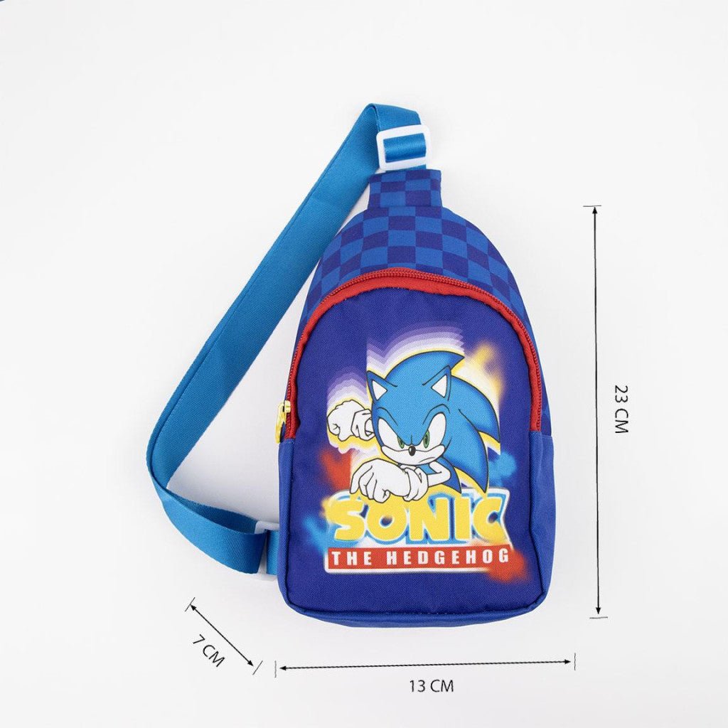 Sonic the Hedgehog Bandolier Seitentasche Umhängetasche für Kinder – 23 x 13 cm