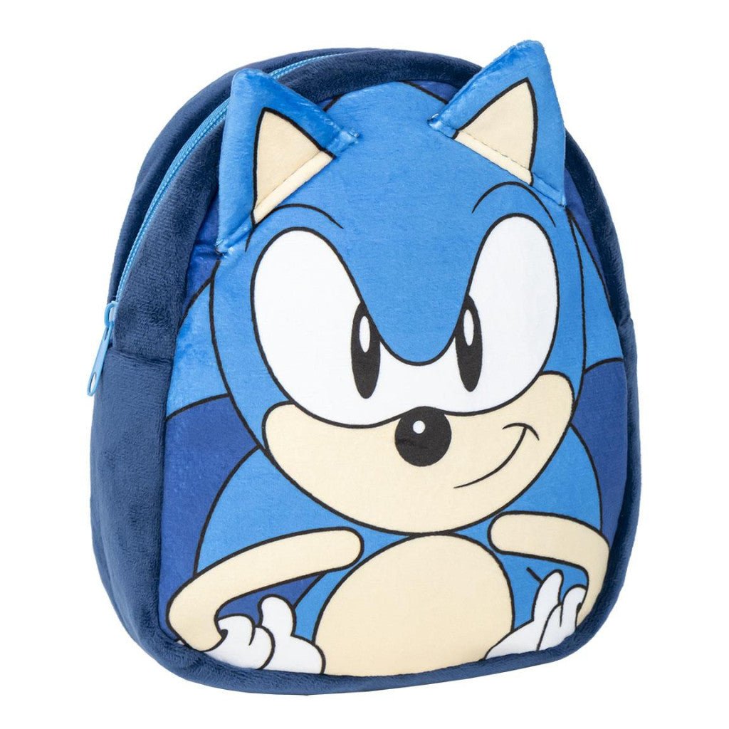 Sonic the Hedgehog Plüschrucksack Kindergartenrucksack für Kinder – 22 x 18 cm