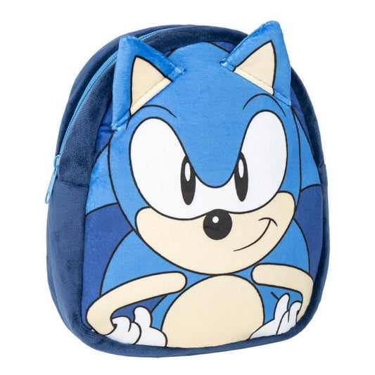 Sonic the Hedgehog Plüschrucksack Kindergartenrucksack für Kinder – 22 x 18 cm