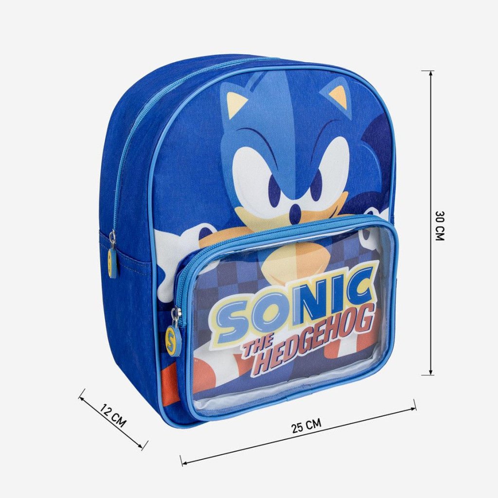 Sonic the Hedgehog Kindergartenrucksack für Kinder – 30 x 25 cm