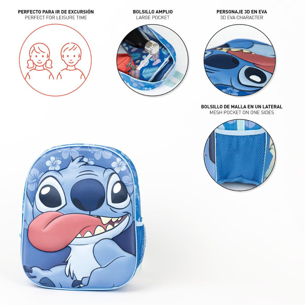 Stitch 3D Rucksack Seitenansicht
