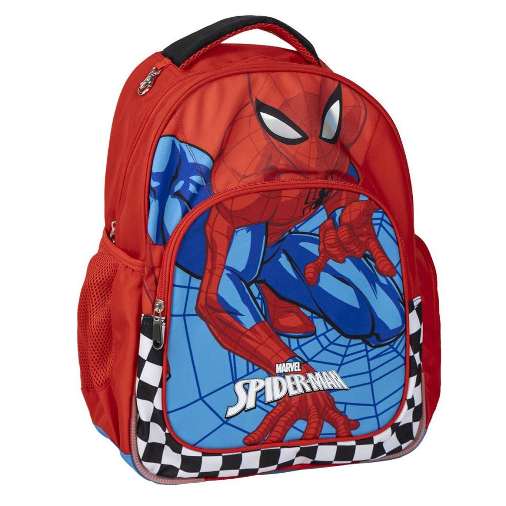 Spiderman Checked , Tasche 42 cm Schulranzen für Kinder – 42 × 32 × 15 cm