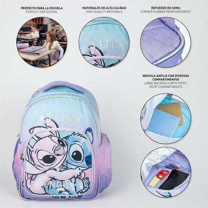 Disney Lilo und Stitch Angel , Tasche 42 cm Schulranzen für Kinder – 42 × 32 × 15 cm