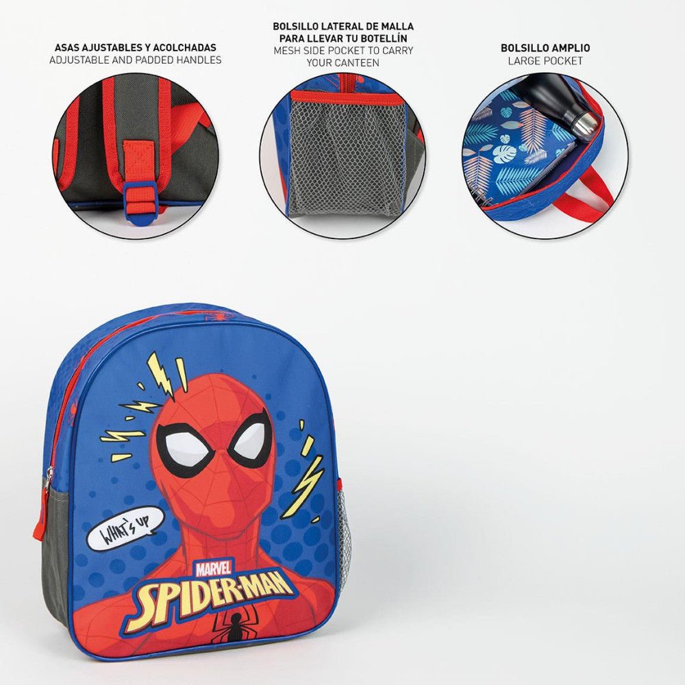 Spiderman What's Up Kindergartenrucksack für Kinder – 29 x 25 x 10 cm