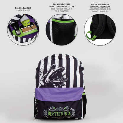 Beetlejuice , Tasche 42 cm Schulranzen für Kinder – 42 × 32 cm