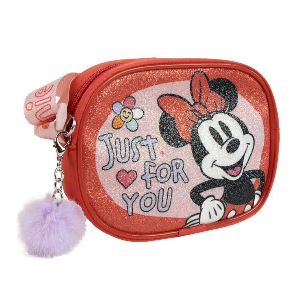 Disney Minnie For You sac à bandoulière et à épaule pailleté pour enfants – 15 x 11 cm