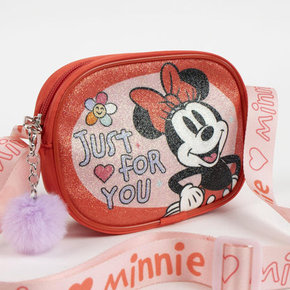 Disney Minnie For You sac à bandoulière et à épaule pailleté pour enfants – 15 x 11 cm