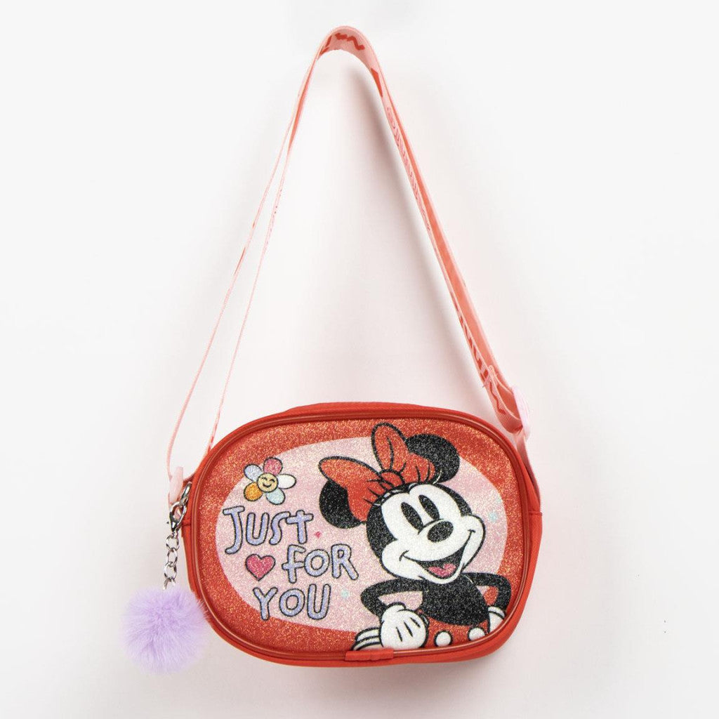 Disney Minnie For You sac à bandoulière et à épaule pailleté pour enfants – 15 x 11 cm
