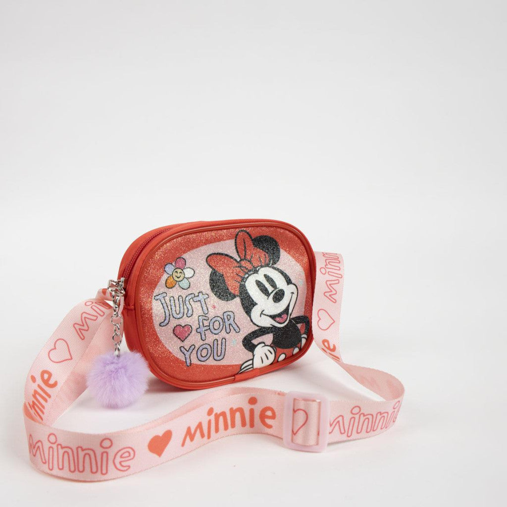 Disney Minnie For You sac à bandoulière et à épaule pailleté pour enfants – 15 x 11 cm