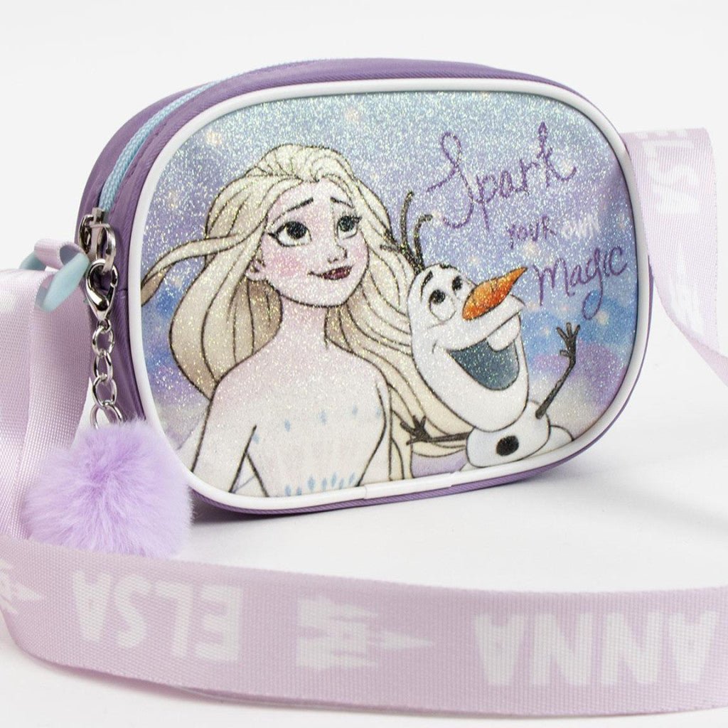Disney Eiskönigin Spark glitzer Umhängetasche für Kinder – 15 x 11 cm