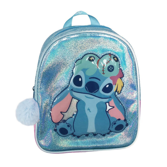 Disney Lilo and Stitch Holographic Backpack for Kids – 23 x 20 cm
