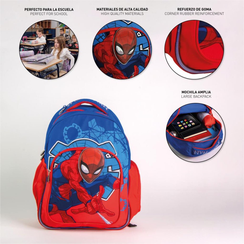 Spiderman , Tasche 42 cm Schulranzen für Kinder – 42 × 32 × 15 cm