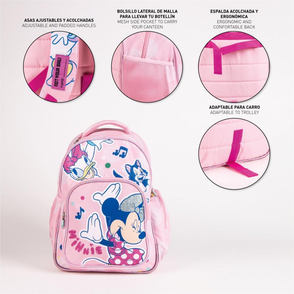 Disney Minnie Friends , Tasche 42 cm Schulranzen für Kinder – 42 × 32 × 15 cm