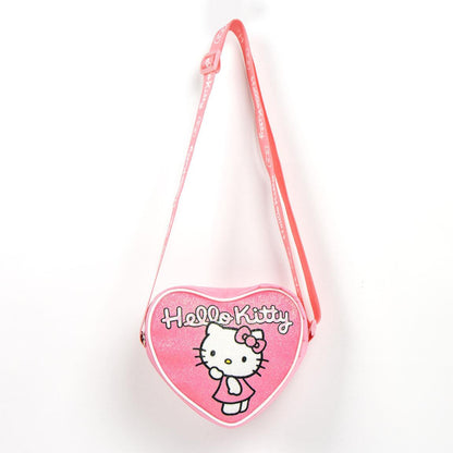 Sac à bandoulière scintillant Hello Kitty pour enfants – 15 x 12 cm
