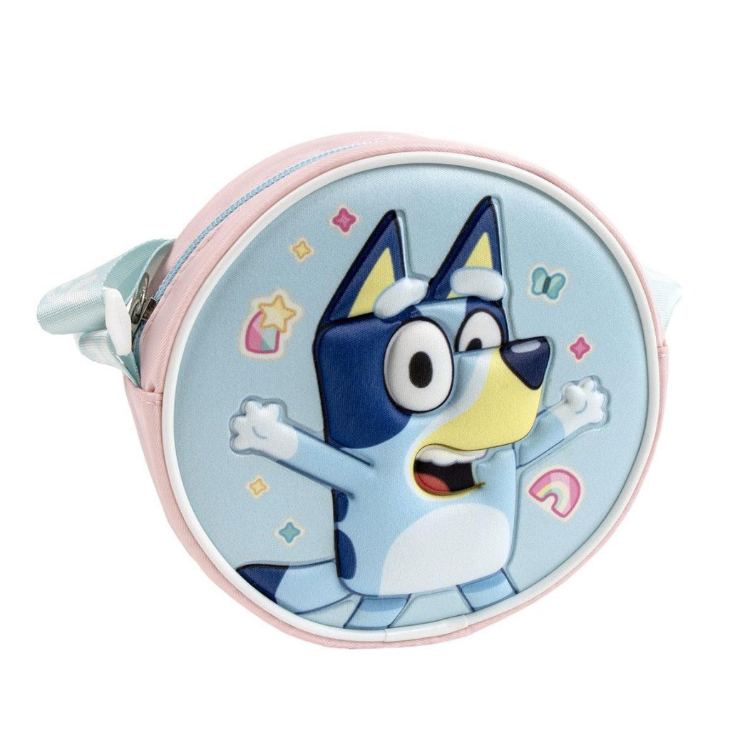 Bluey Cheerful Umhängetasche für Kinder – 13 x 13 cm