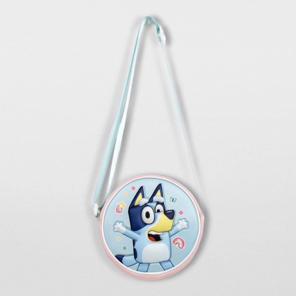 Bluey Cheerful Umhängetasche für Kinder – 13 x 13 cm