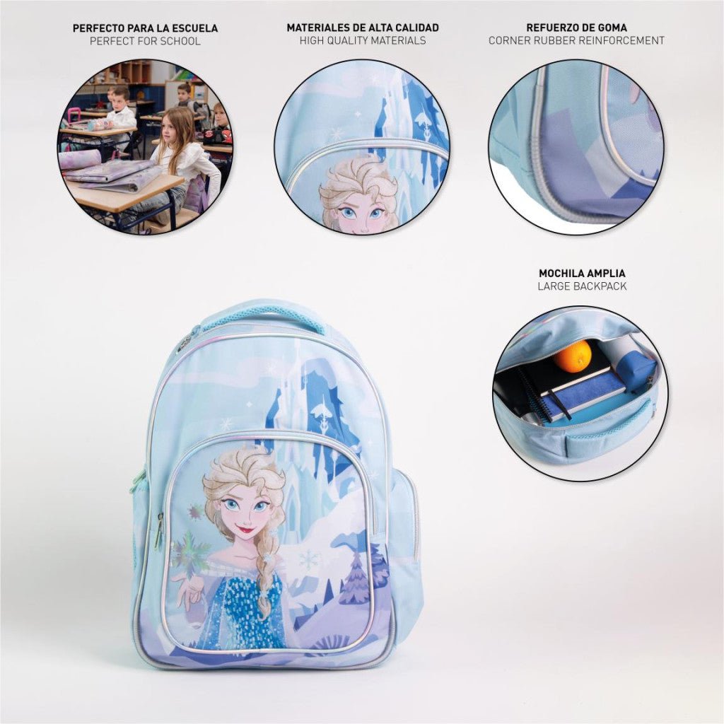 Disney Eiskönigin , Tasche 42 cm Schulranzen für Kinder – 42 × 32 × 15 cm