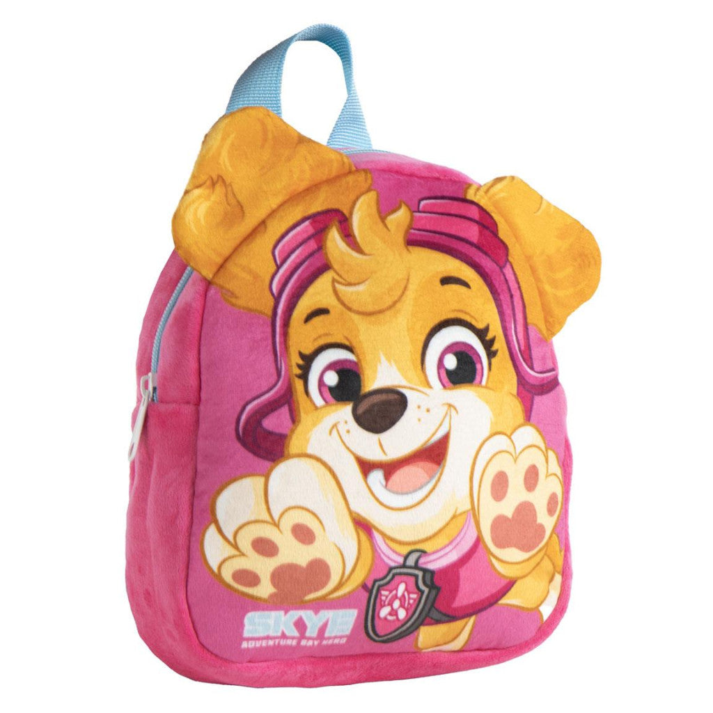Sac à dos peluche La Pat' Patrouille Skye pour enfants – 22 x 18 cm