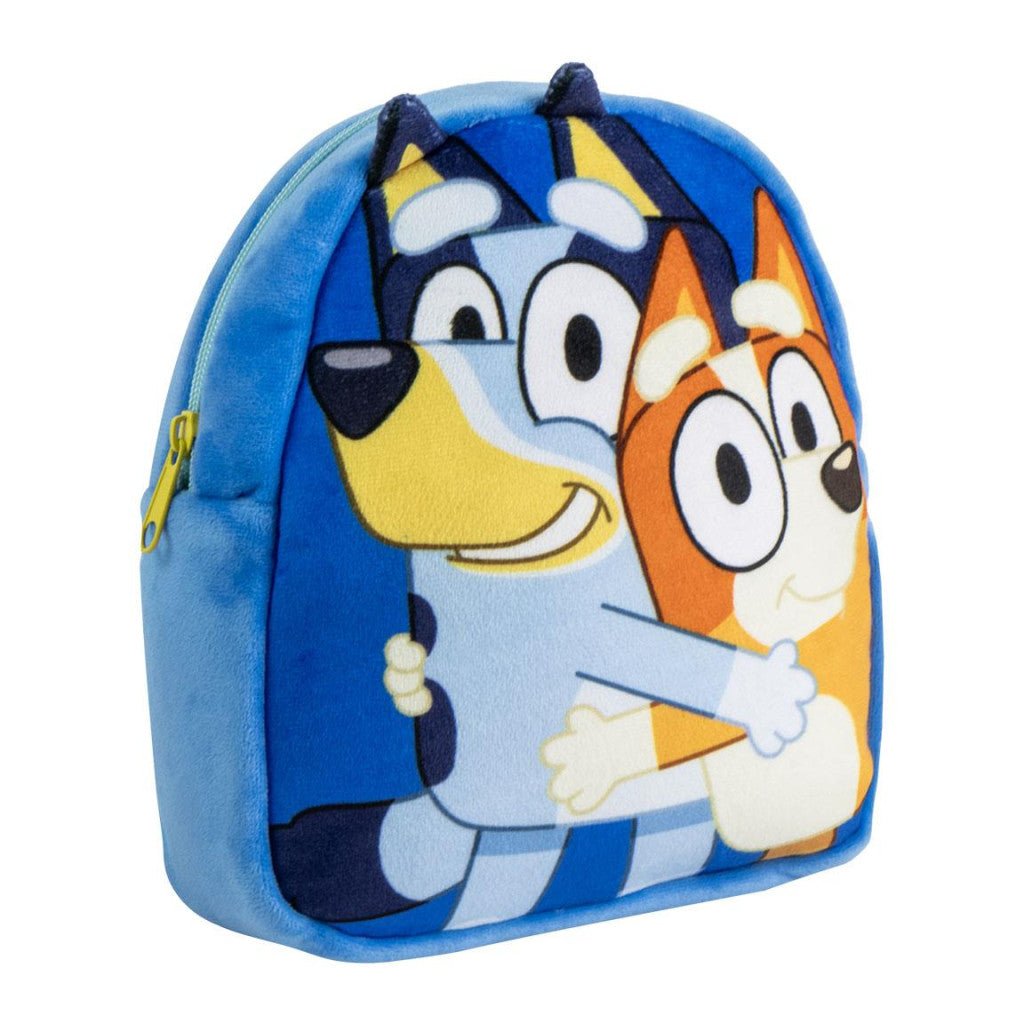 Bluey Hug Plüschrucksack Kindergartenrucksack für Kinder – 22 x 18 cm