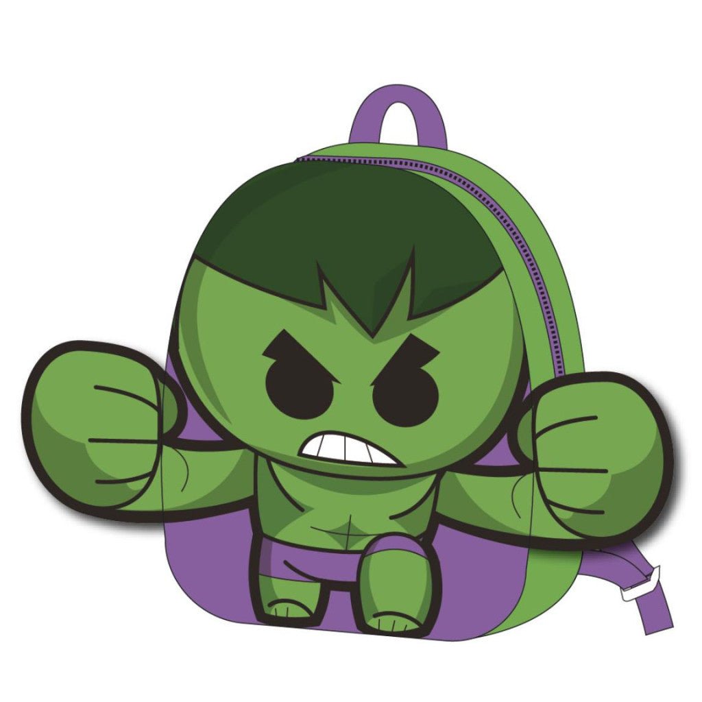 Avengers Hulk Plüschrucksack Kindergartenrucksack für Kinder – 22 x 18 cm
