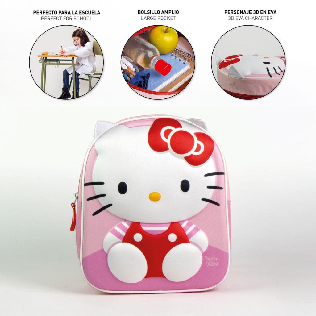 Hello Kitty Cuddle 3D Rucksack, 31 cm Tasche