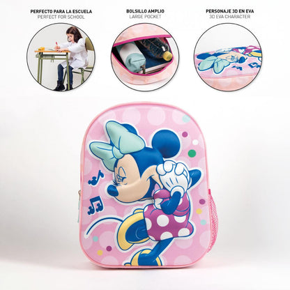 Disney Minnie Music 3D-Rucksack, 31 cm Tasche