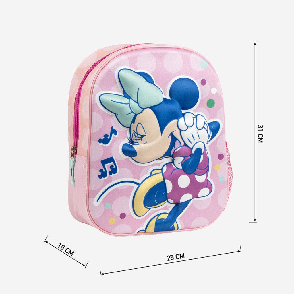 Disney Minnie Music 3D-Rucksack, 31 cm Tasche