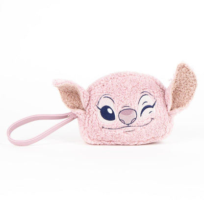 Disney Lilo et Stitch Trousse de Toilette Angel en Polaire pour Enfants – 15 x 11 cm