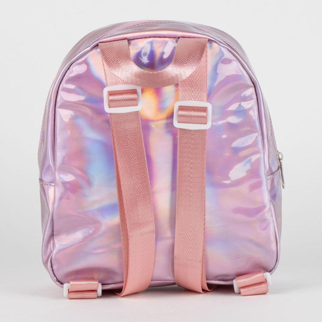 Hello Kitty Iridescent holographischer Kindergartenrucksack für Kinder – 23 cm