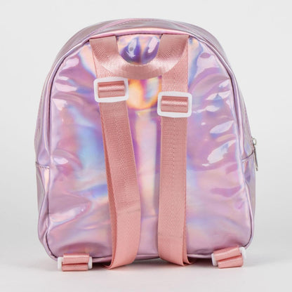 Hello Kitty Iridescent holographischer Kindergartenrucksack für Kinder – 23 cm