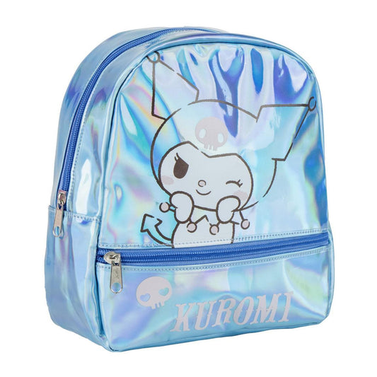 Hello Kitty Kuromi Iridescent Holographic Kids' Preschool Backpack – 23 cm