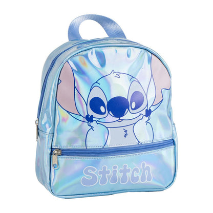 Disney Lilo und Stitch Iridiscente holografischer Kindergartenrucksack für Kinder – 23 cm
