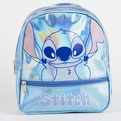 Disney Lilo und Stitch Iridiscente holografischer Kindergartenrucksack für Kinder – 23 cm