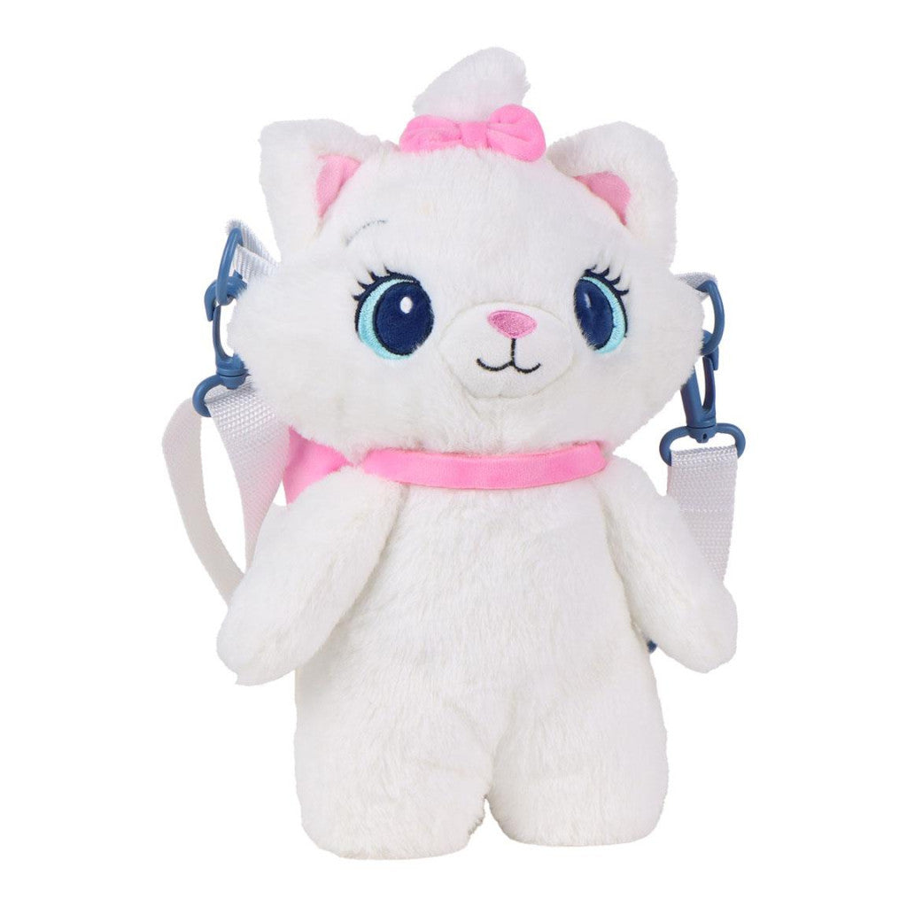 Disney Marie White Plüschrucksack Kindergartenrucksack für Kinder – 28 cm