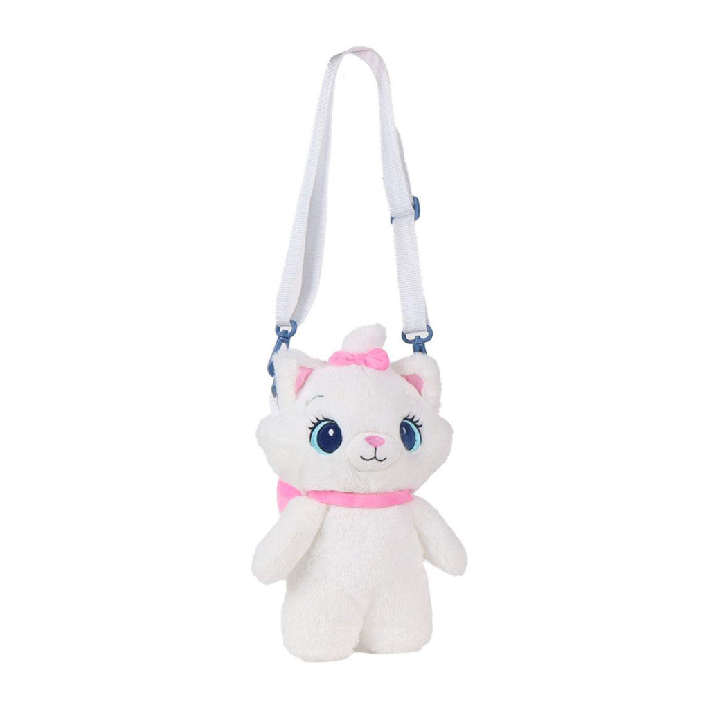 Disney Marie White Plüschrucksack Kindergartenrucksack für Kinder – 28 cm