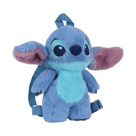 Disney Lilo and Stitch Blue Alien Plush Backpack Kindergarten Backpack for Children – 30 cm