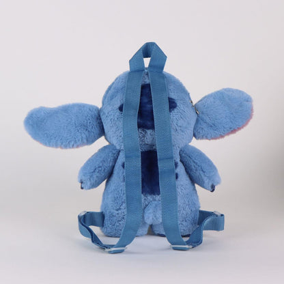 Disney Lilo and Stitch Blue Alien Plush Backpack Kindergarten Backpack for Children – 30 cm