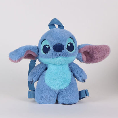 Disney Lilo and Stitch Blue Alien Plush Backpack Kindergarten Backpack for Children – 30 cm