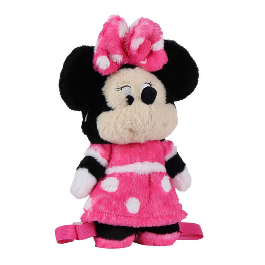 Disney Minnie Pinky Plush Backpack Kindergarten Backpack for Kids - 30 cm